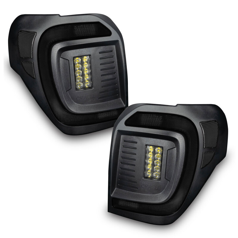 Toyota 4Runner LED Tail Lights - ORACLE Lighting - Black Series Lensless Flush Style - Black - `14-`23